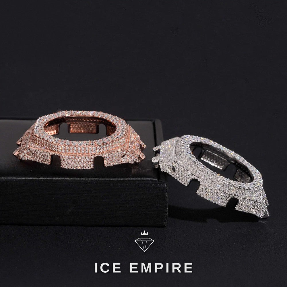 Iced Out Gold Plated Moissanite Watch
