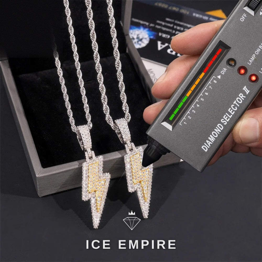 Iced Out 925 Silver Moissanite Pendant
