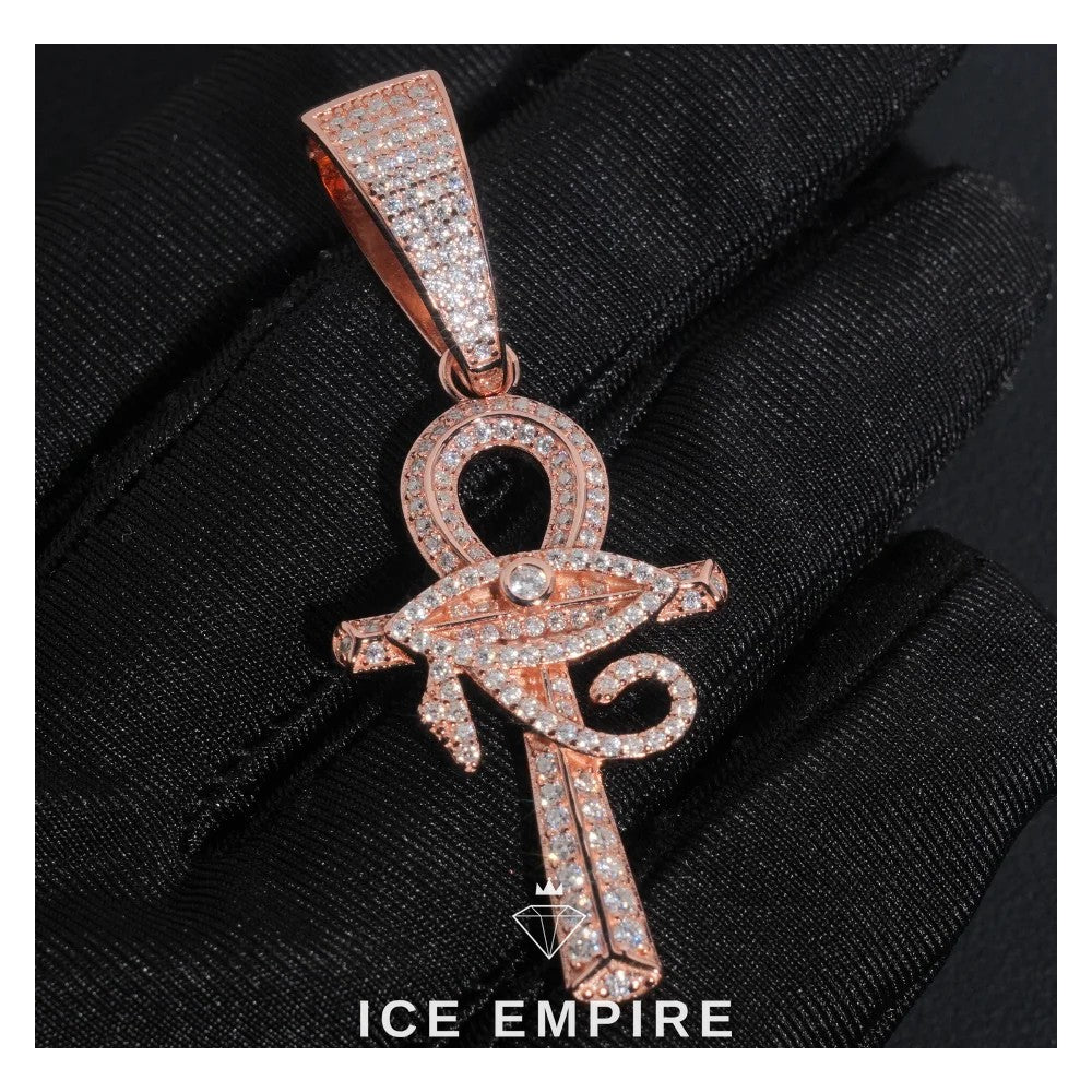Iced Out Cross 925 Silver Pendant