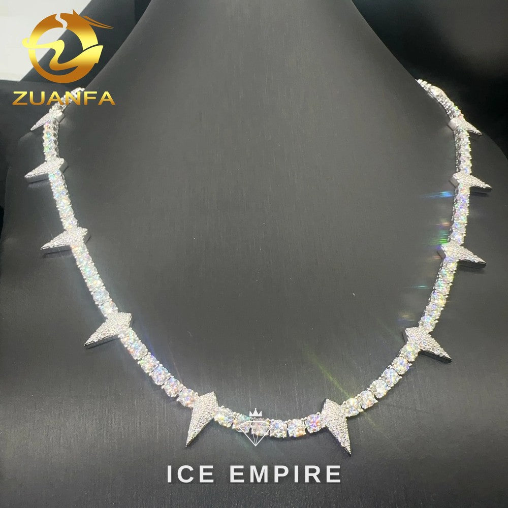 Iced Out Rose Gold Plated Moissanite Cuban Chain