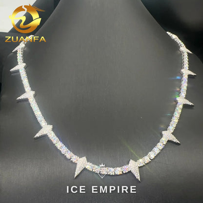 Iced Out Rose Gold Plated Moissanite Cuban Chain