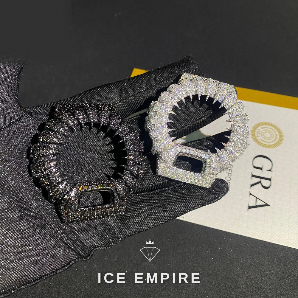 Iced Out 925 Silver Moissanite Watch
