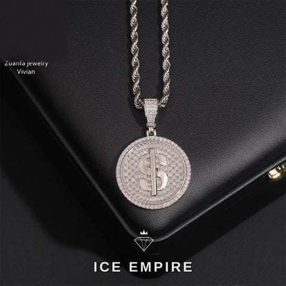 Iced Out 925 Silver Moissanite Pendant