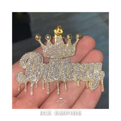 Iced Out 925 Silver Moissanite Pendant