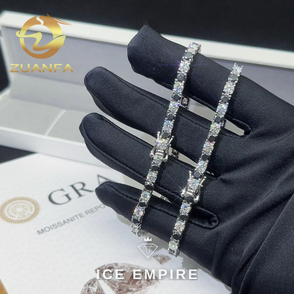 Iced Out Rose Gold Plated Moissanite Cuban Chain