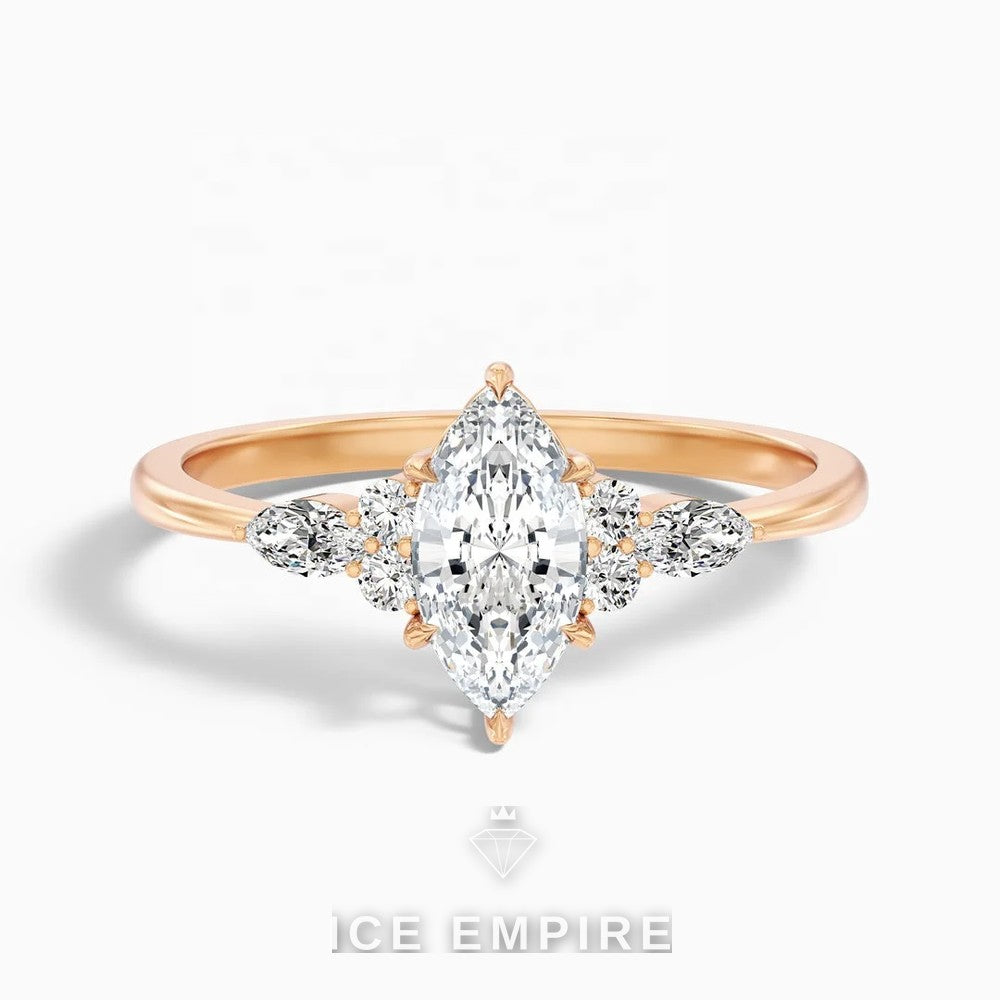 Iced Out 10K Gold Lab Grown Diamond Pendant