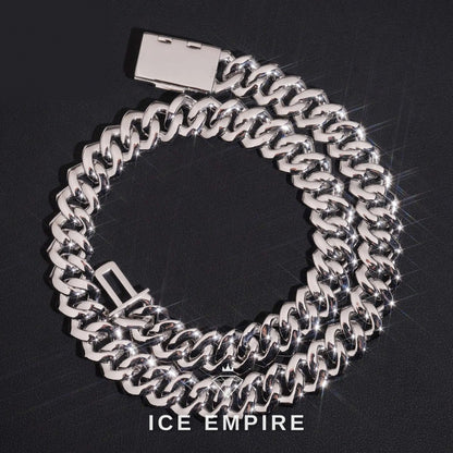 Iced Out Rose Gold Plated Moissanite Cuban Chain
