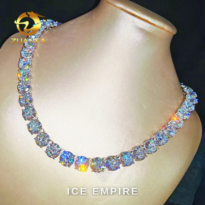 Iced Out Rose Gold Plated Moissanite Cuban Chain