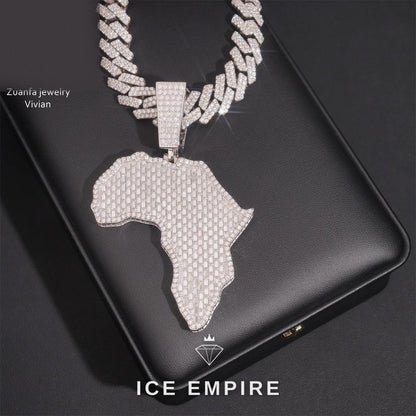 Iced Out 925 Silver Moissanite Pendant