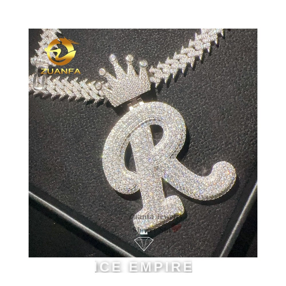 Iced Out 925 Silver Cuban Chain