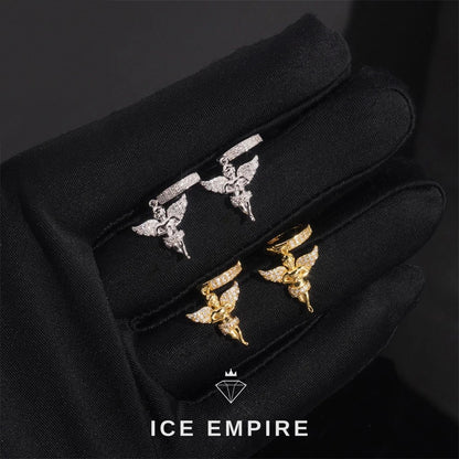 Iced Out 925 Silver Moissanite Earrings
