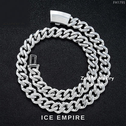 Iced Out Rose Gold Plated Moissanite Cuban Chain