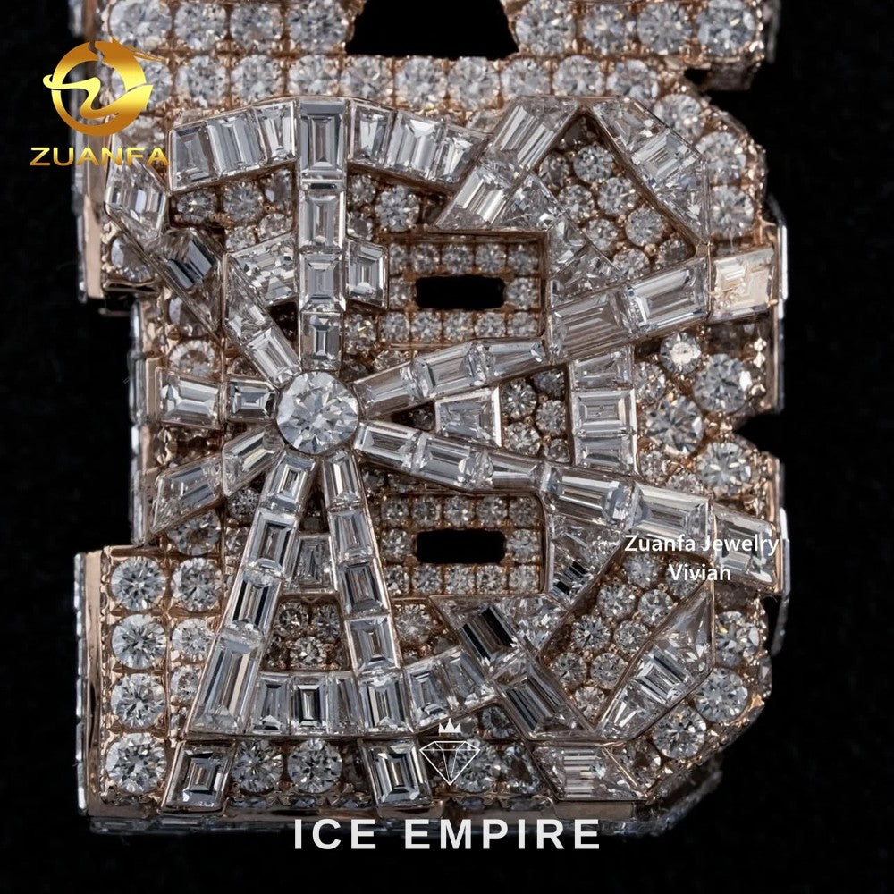 Iced Out 925 Silver Moissanite Pendant