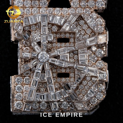 Iced Out 925 Silver Moissanite Pendant