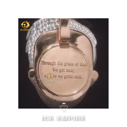 Iced Out 925 Silver Moissanite Pendant