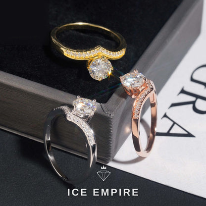 Iced Out 925 Silver Moissanite Wedding Band