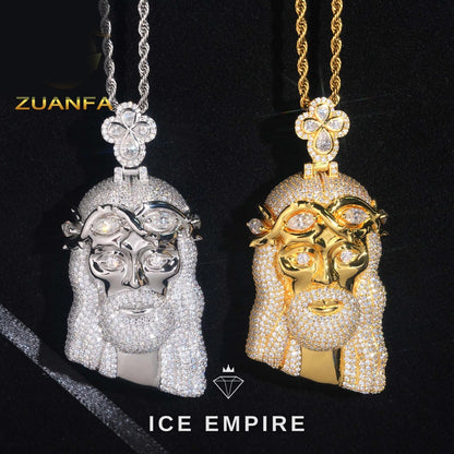 Iced Out Rose Gold Plated Pendant
