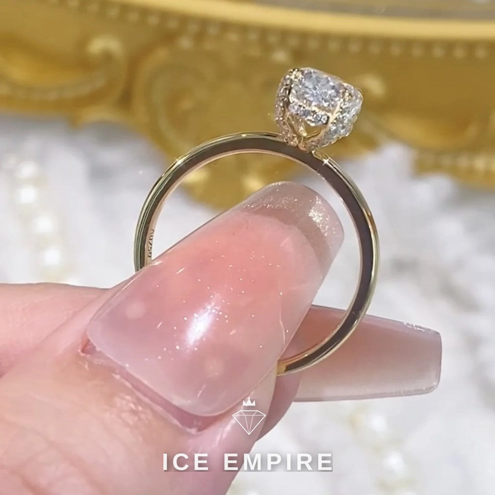 Iced Out Gold Plated Lab Grown Diamond Ring