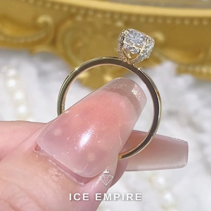 Iced Out Gold Plated Lab Grown Diamond Ring