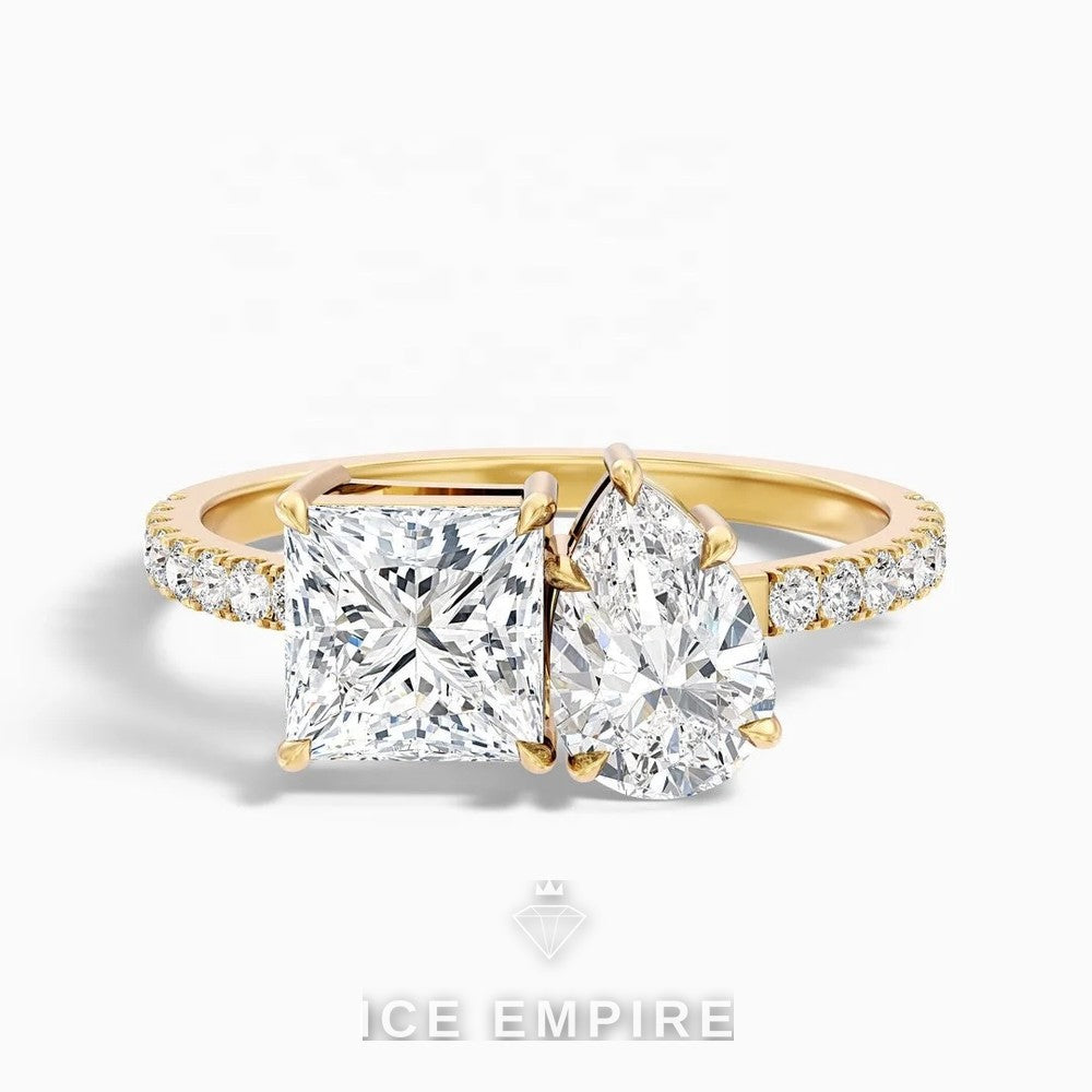 Iced Out Gold Plated Lab Grown Diamond Pendant