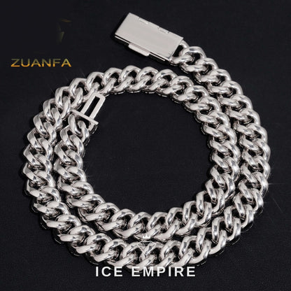 Iced Out Rose Gold Plated Moissanite Cuban Chain