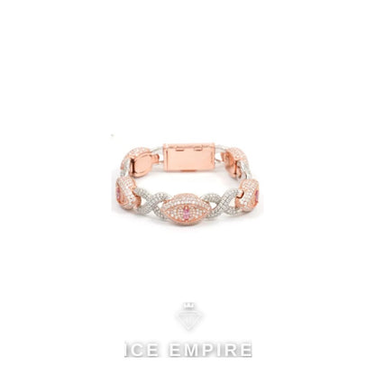 Iced Out 925 Silver Moissanite Cuban Chain