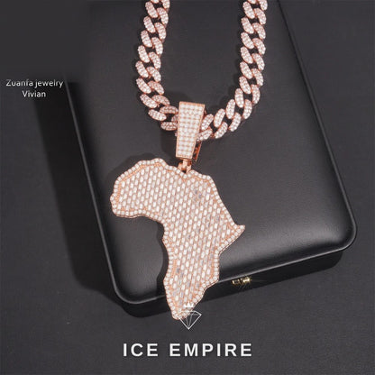 Iced Out 925 Silver Moissanite Pendant