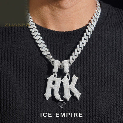 Iced Out Rose Gold Plated Pendant