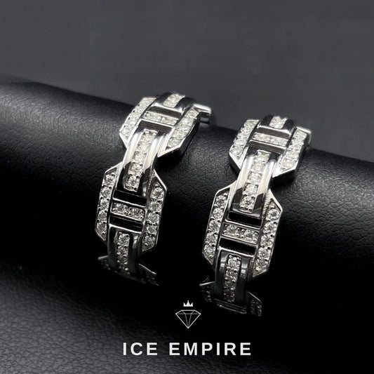 Iced Out 925 Silver Moissanite Cuban Chain