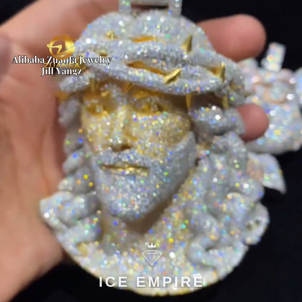 Iced Out 925 Silver Pendant