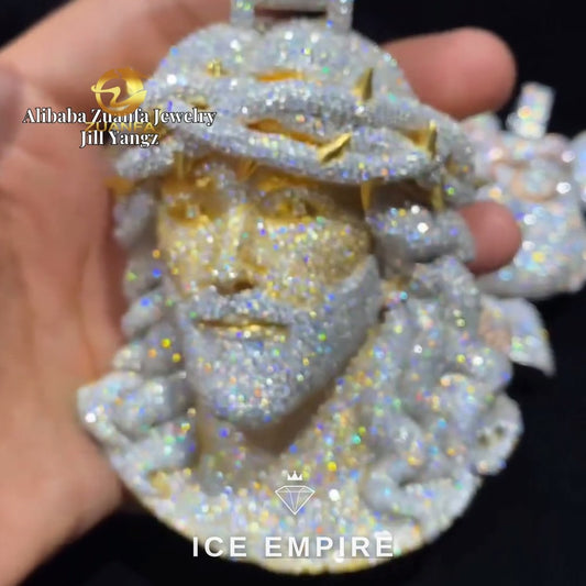 Iced Out 925 Silver Pendant