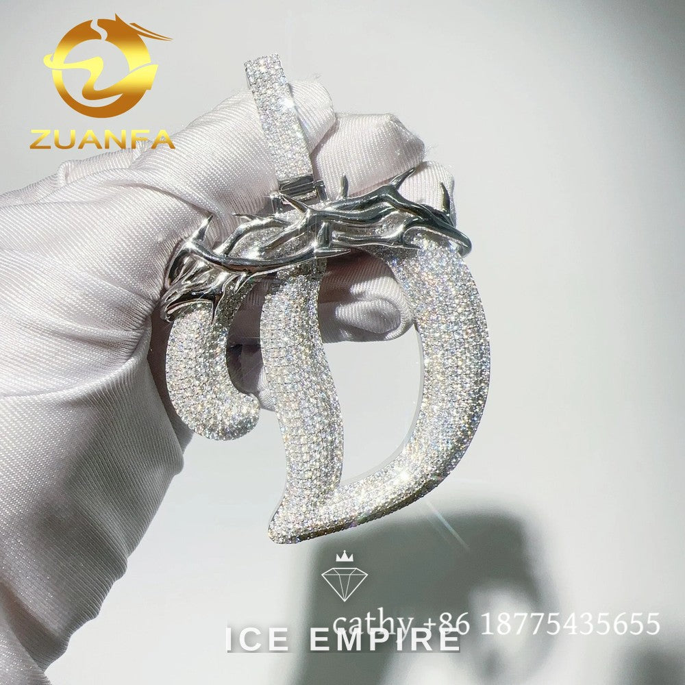 Iced Out Rose Gold Plated Moissanite Cuban Chain