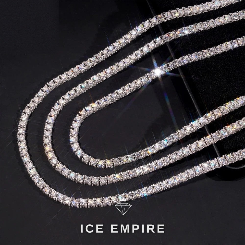 Iced Out Gold Plated Moissanite Cuban Chain