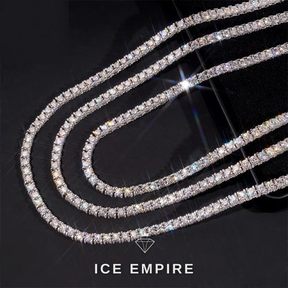 Iced Out Gold Plated Moissanite Cuban Chain