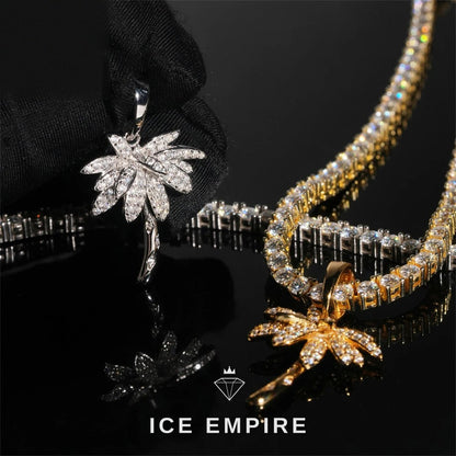 Iced Out 925 Silver Pendant