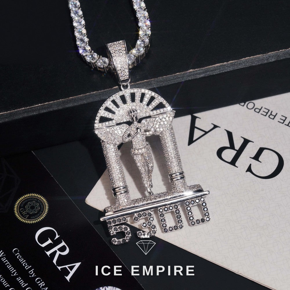 Iced Out 925 Silver Pendant