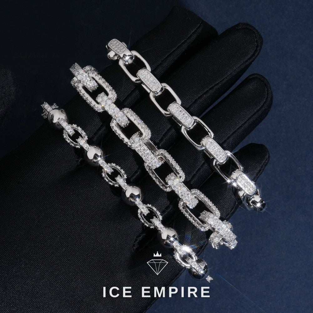 Iced Out Rose Gold Plated Moissanite Cuban Chain