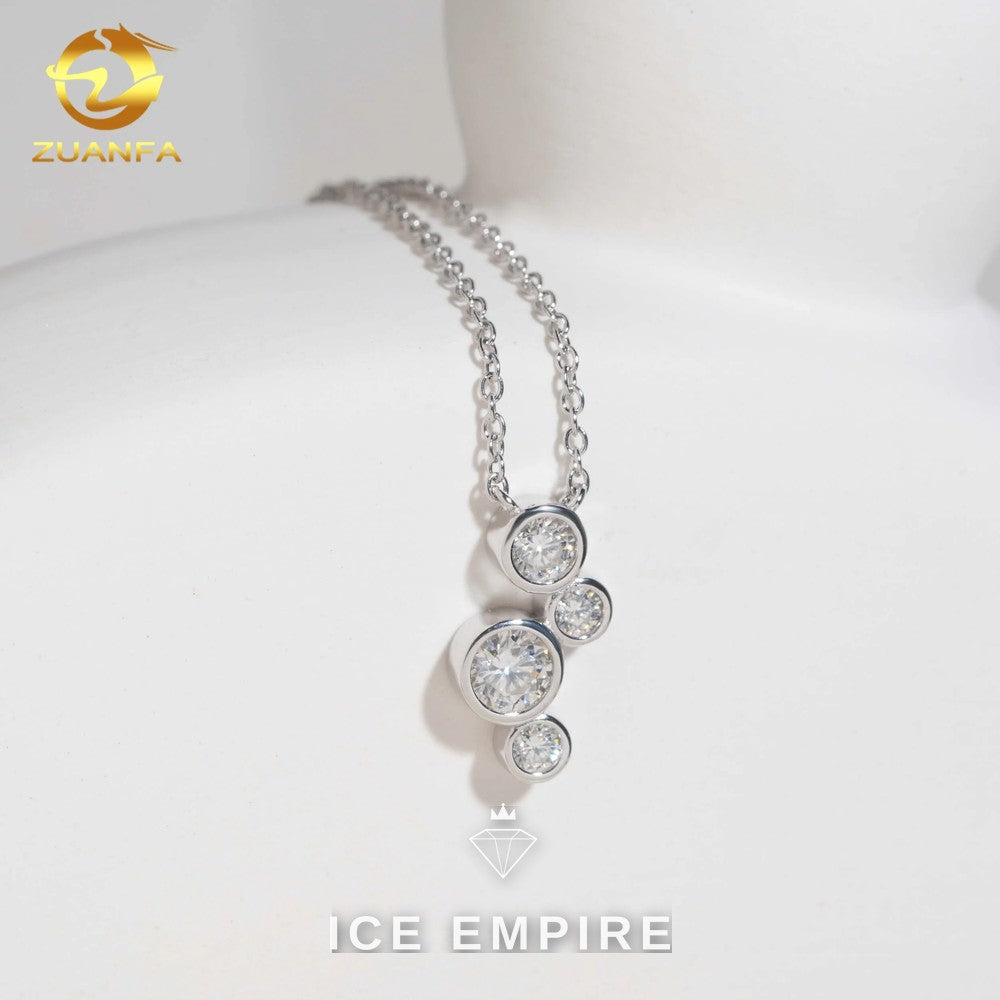 Iced Out Rose Gold Plated Moissanite Cuban Chain