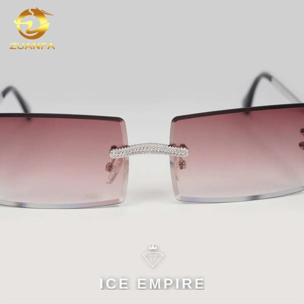 Iced Out 925 Silver Glasses