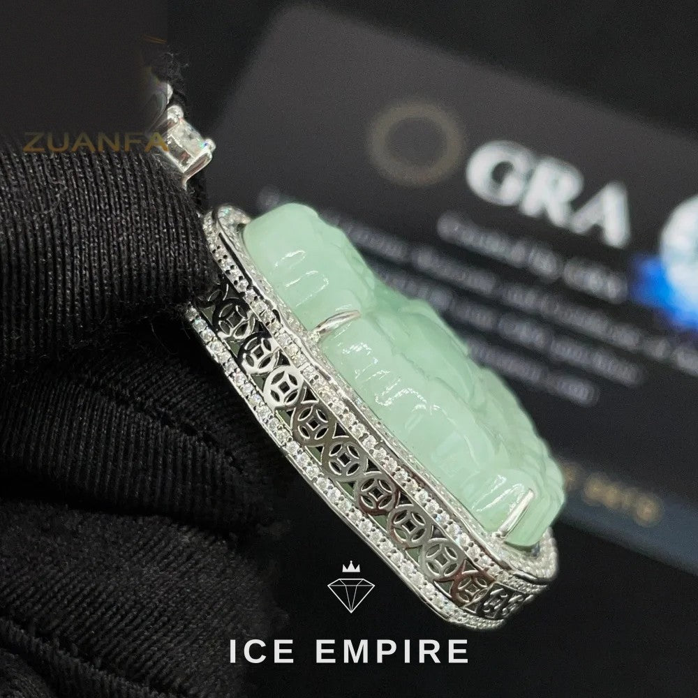 Iced Out 925 Silver Pendant