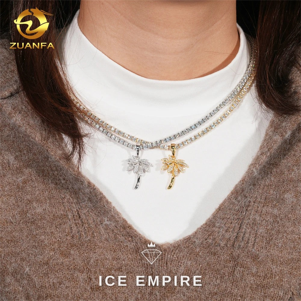 Iced Out 925 Silver Pendant