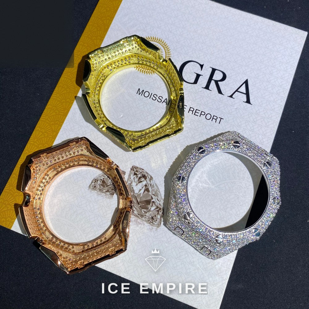 Iced Out 925 Silver Moissanite Watch