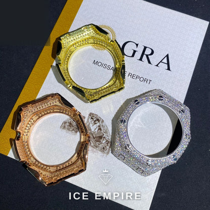 Iced Out 925 Silver Moissanite Watch