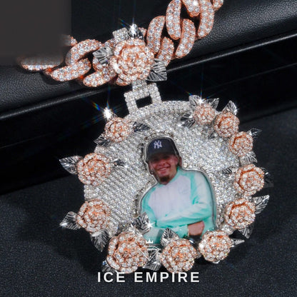 Iced Out 925 Silver Moissanite Pendant