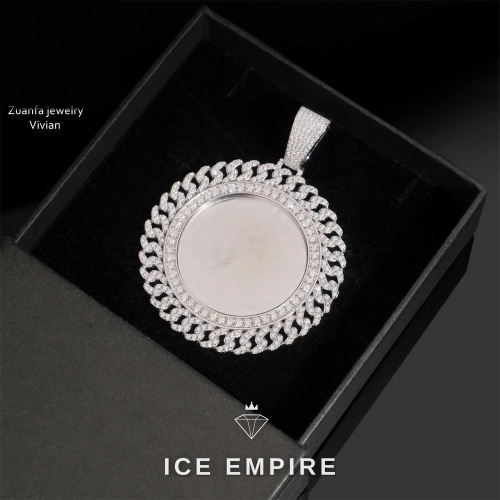Iced Out Cross 925 Silver Moissanite Pendant