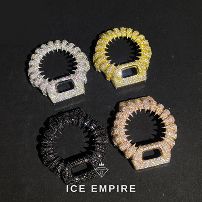 Iced Out 925 Silver Moissanite Watch