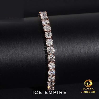 Iced Out 10K Gold Lab Grown Diamond Tennis Bracelet