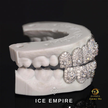 Iced Out Gold Plated Moissanite Grillz