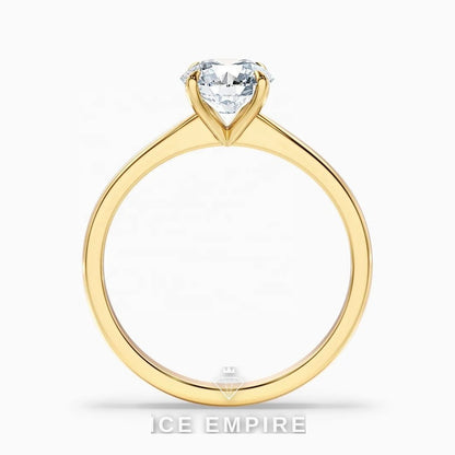 Iced Out 10K Gold Lab Grown Diamond Ring
