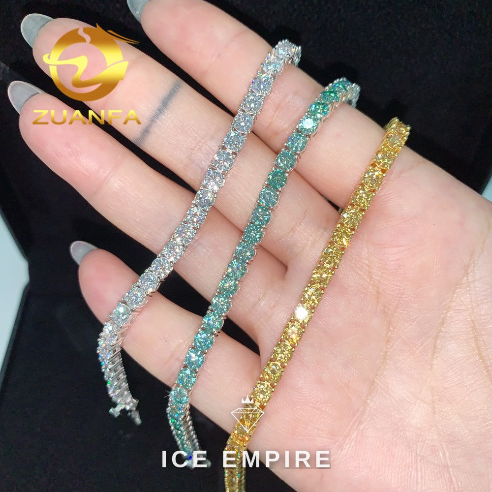 Iced Out Rose Gold Plated Moissanite Cuban Chain